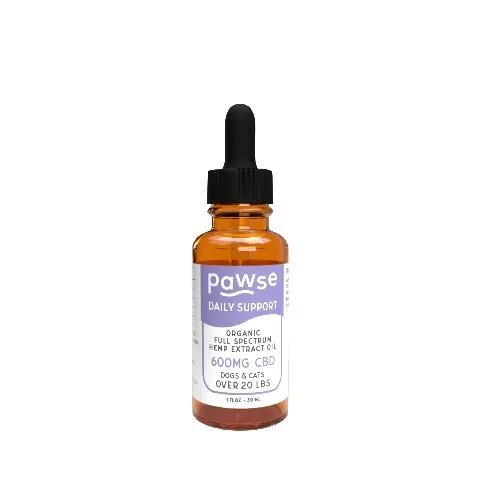 1ea 1oz Pawse 600mg CBD Daily Support - Dog/Cat Supplements